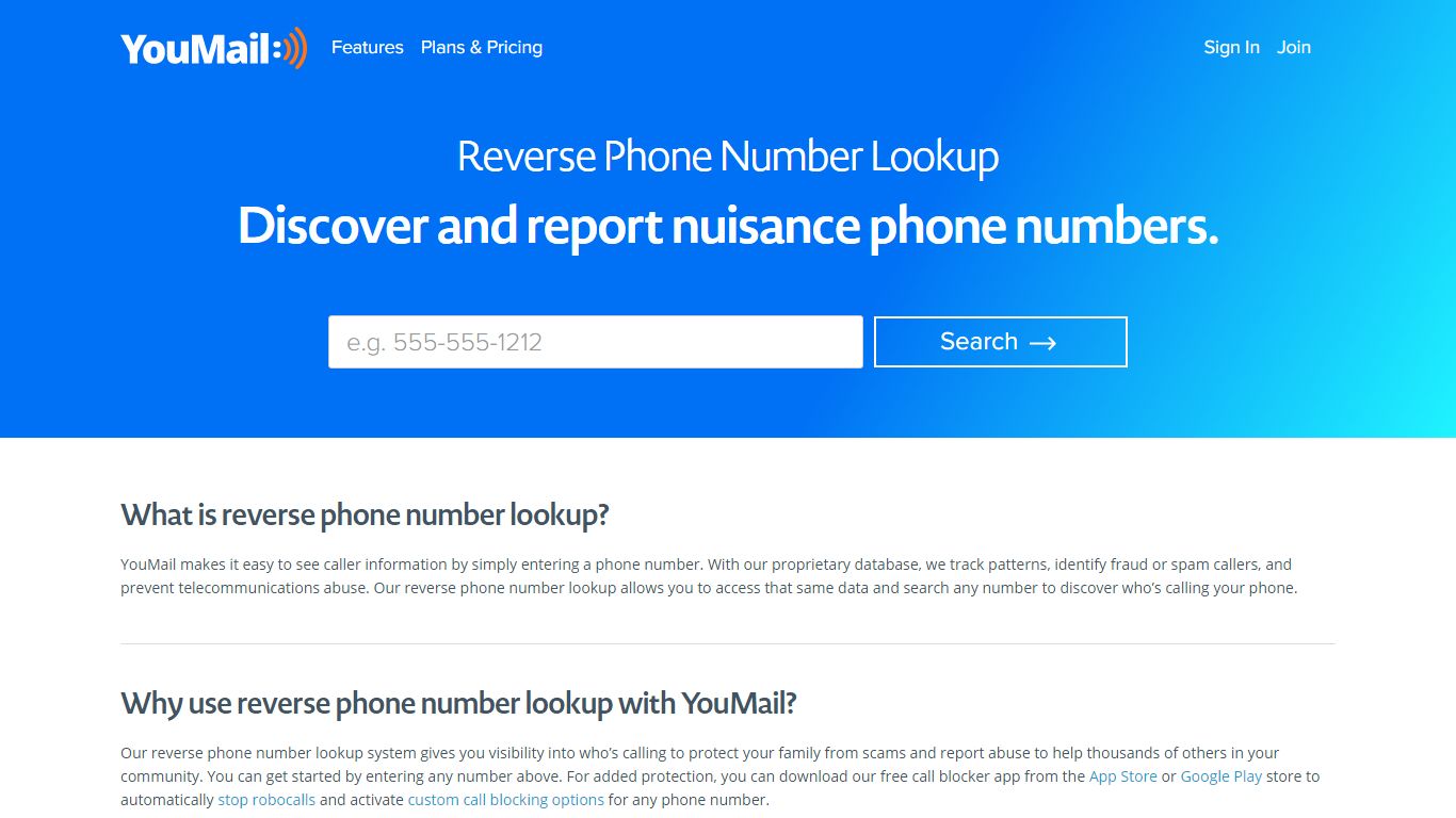 Reverse Phone Number Lookup | YouMail